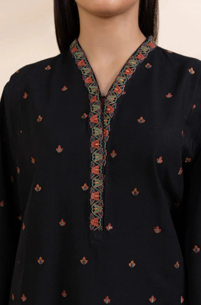 SAPPHIRE 3PC DHANAK EMBROIDERED SHIRT WITH DHANAK EMB SHAWL AND TROUSER DN-2008