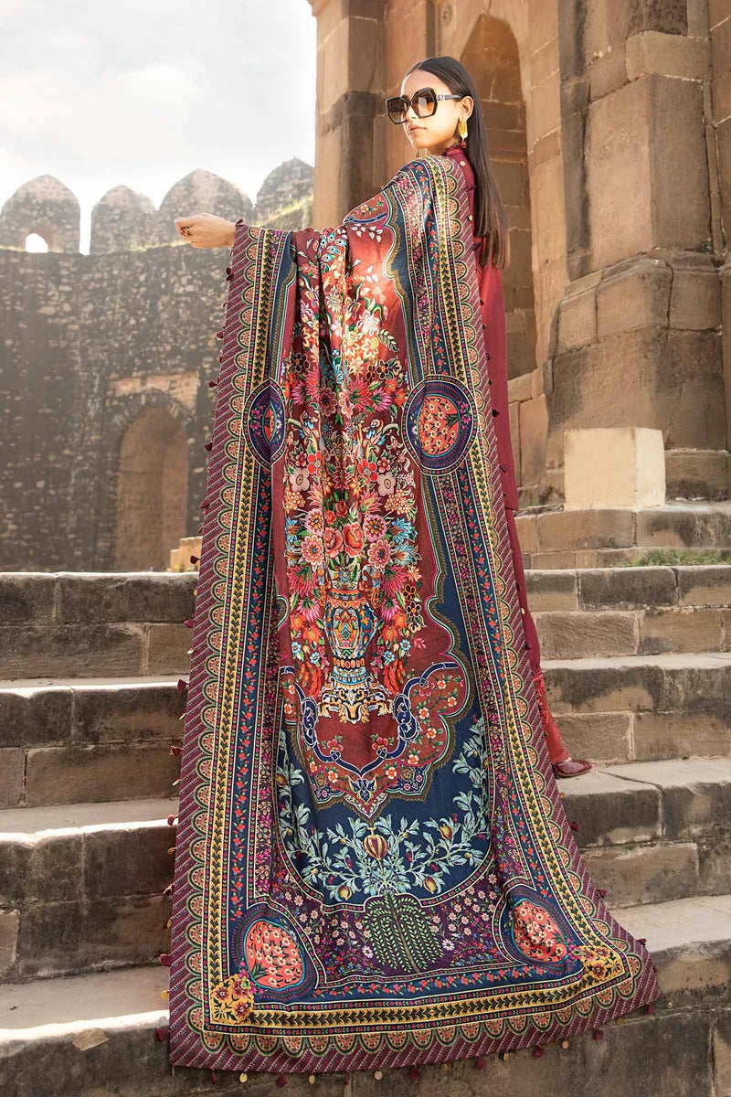Embroidered Luxury Lawn Unstitched 3Pc | 1048