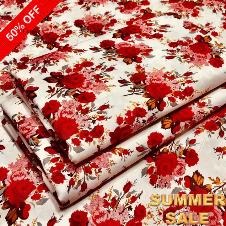 2025-FLORAL PRINTS 2PC SUMMER WEAR SL-001