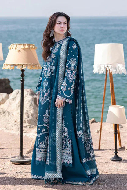 Embroidered Luxury Lawn Unstitched 3Pc | 1037