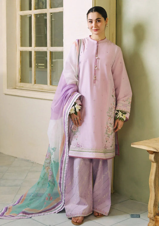 Embroidered Luxury Lawn Unstitched 3Pc | 1066