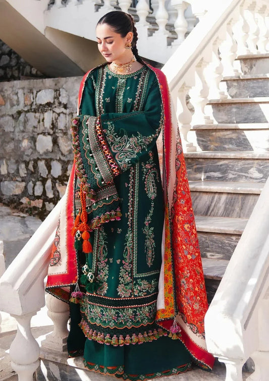 Embroidered Luxury Lawn Unstitched 3Pc | 1062