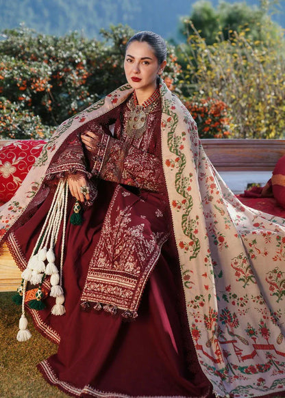 Embroidered Luxury Lawn Unstitched 3Pc | 1065