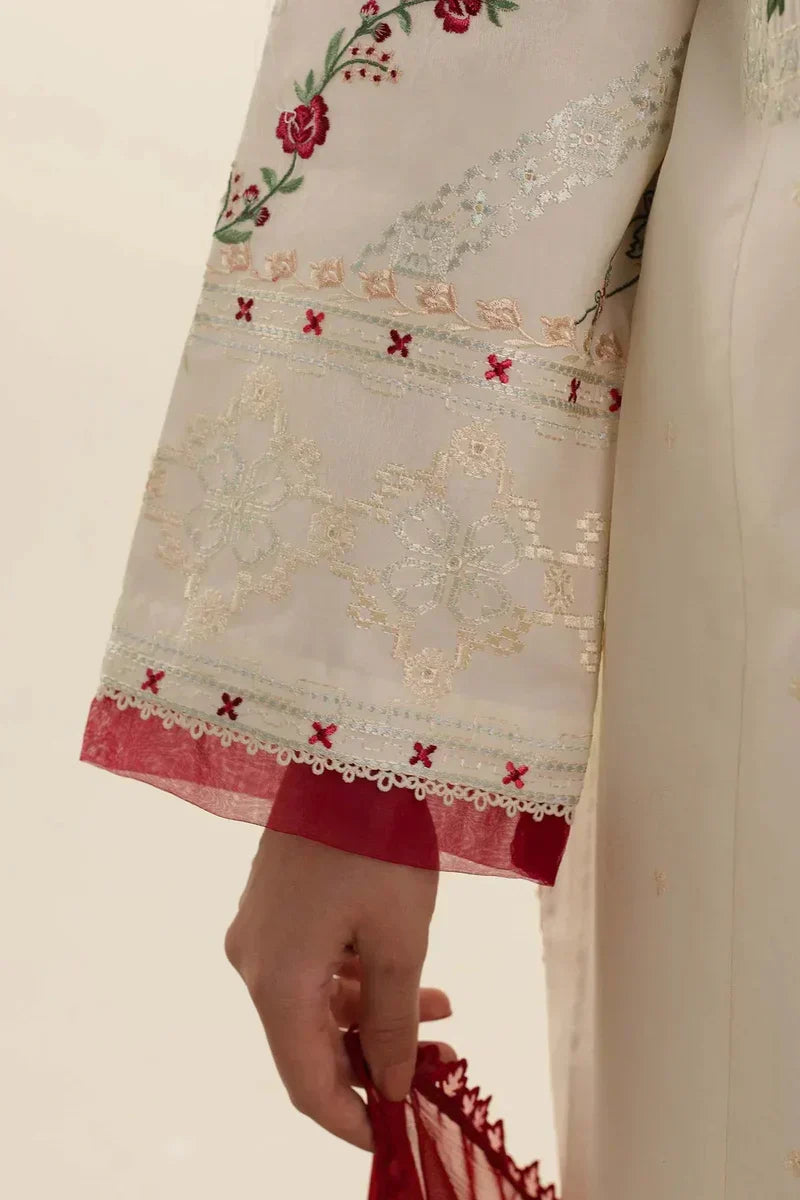 Embroidered Luxury Lawn Unstitched 3Pc | 1023