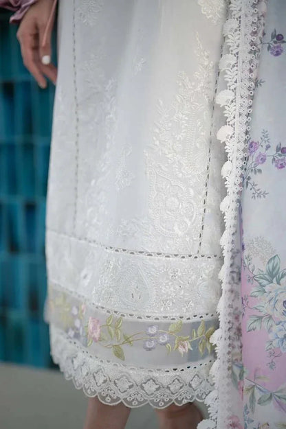 Embroidered Luxury Lawn Unstitched 3Pc | 1031