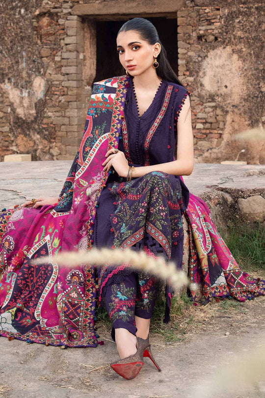 Embroidered Luxury Lawn Unstitched 3Pc | 1049