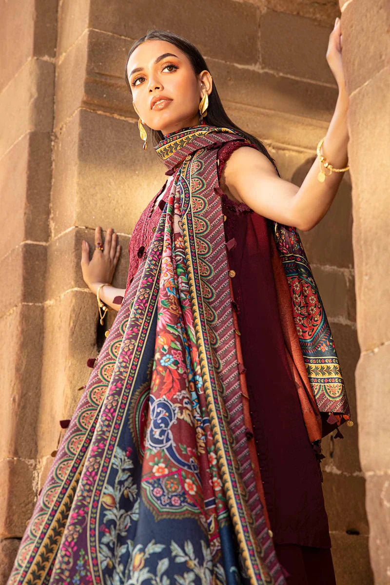 Embroidered Luxury Lawn Unstitched 3Pc | 1048