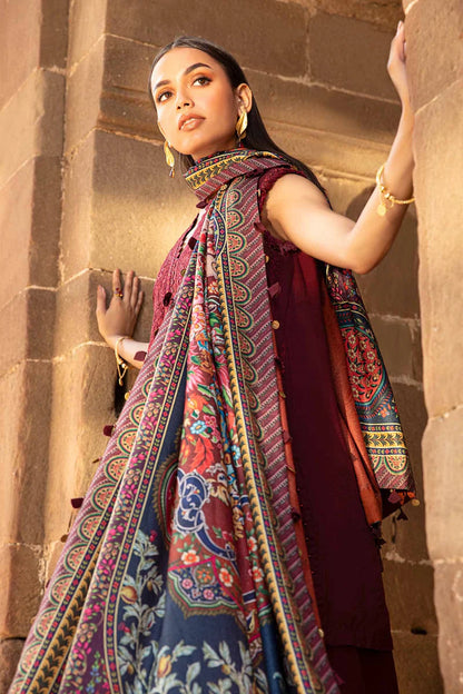 Embroidered Luxury Lawn Unstitched 3Pc | 1048