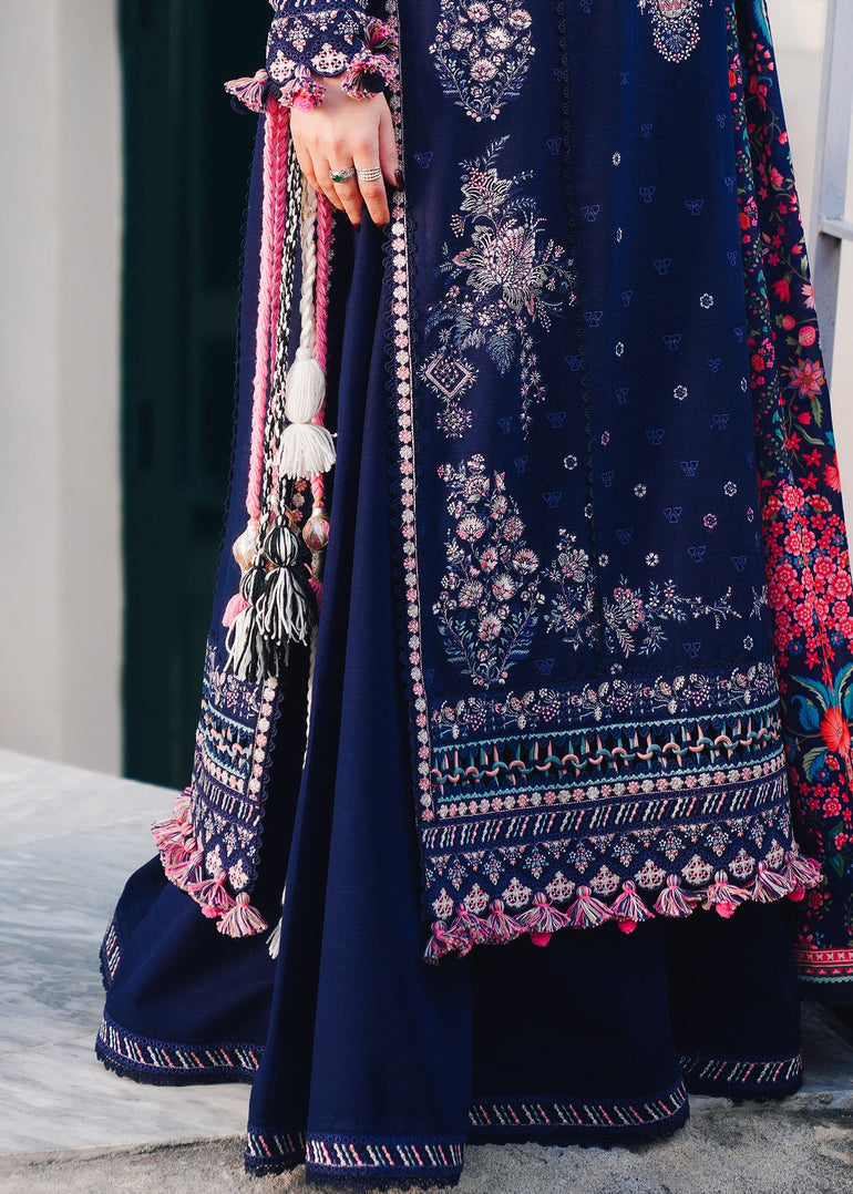 Embroidered Luxury Lawn Unstitched 3Pc | 1051