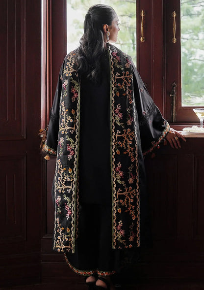 FRAME 3PC DHANAK EMBROIDERED SHIRT WITH DHANAK SHAWL AND TROUSER DN-2060