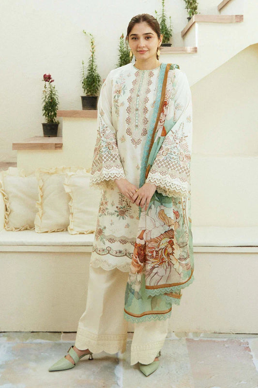 COCO PREMIUM LAWN 3pc Embroided Unstitched Designer suit I 1034