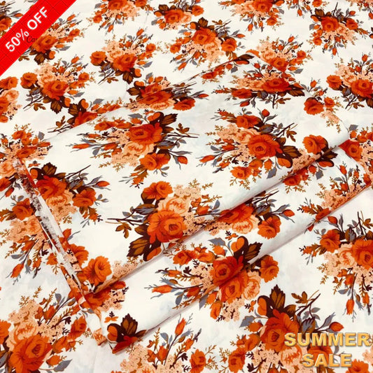 2025-FLORAL PRINTS 2PC SUMMER WEAR SL-033