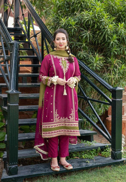 Embroidered Luxury Lawn Unstitched 3Pc | 1059