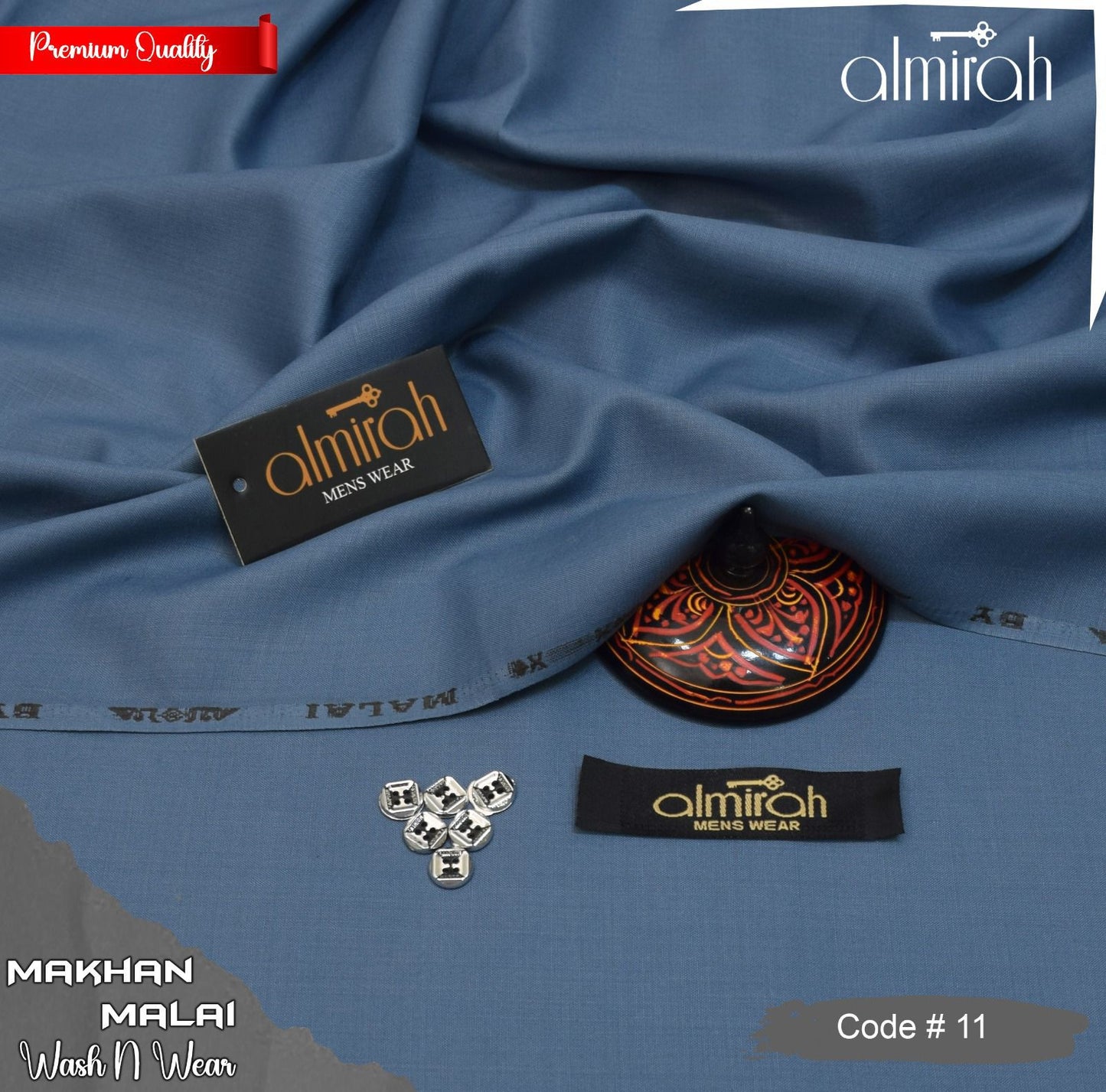 ALMIRAH MAKHAN MALAI  MEN'S FOUR SEASON WASH N WEAR JL-1643