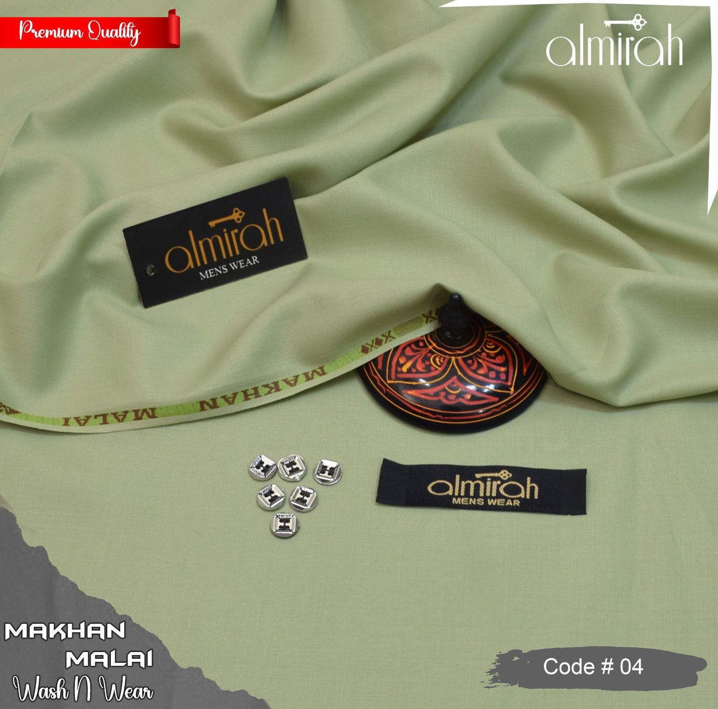 ALMIRAH MAKHAN MALAI  MEN'S FOUR SEASON WASH N WEAR JL-1645