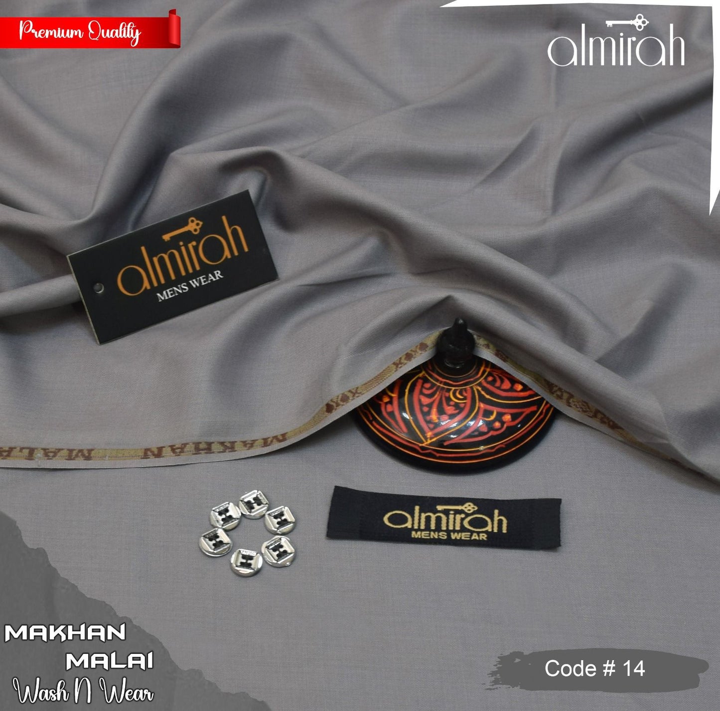 ALMIRAH MAKHAN MALAI  MEN'S FOUR SEASON WASH N WEAR JL-1650