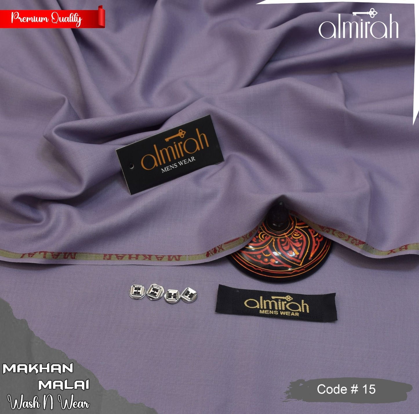 ALMIRAH MAKHAN MALAI  MEN'S FOUR SEASON WASH N WEAR JL-1649