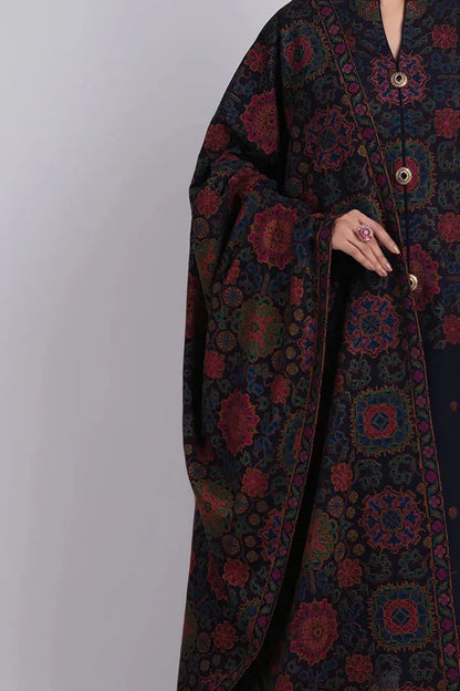 BAREEZE 3PC DHANAK EMBROIDERED SHIRT WITH DHANAK SHAWL AND TROUSER DN-2035