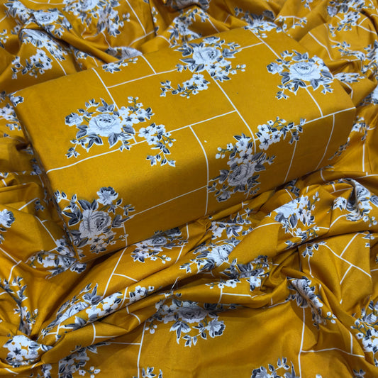 2025-FLORAL PRINTS 2PC SUMMER WEAR SL-137