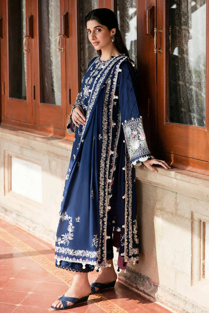 Embroidered Luxury Lawn Unstitched 3Pc | 1063