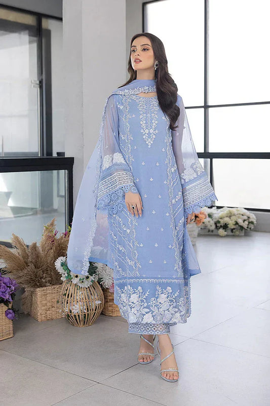 Embroidered Luxury Lawn Unstitched 3Pc | 1005