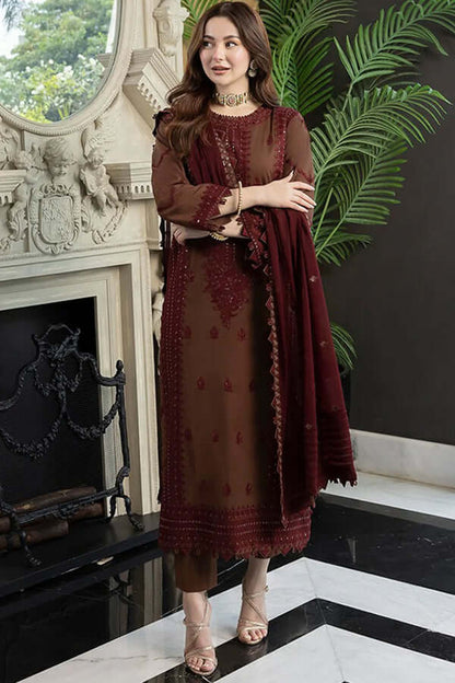 Embroidered Luxury Lawn Unstitched 3Pc | 1014
